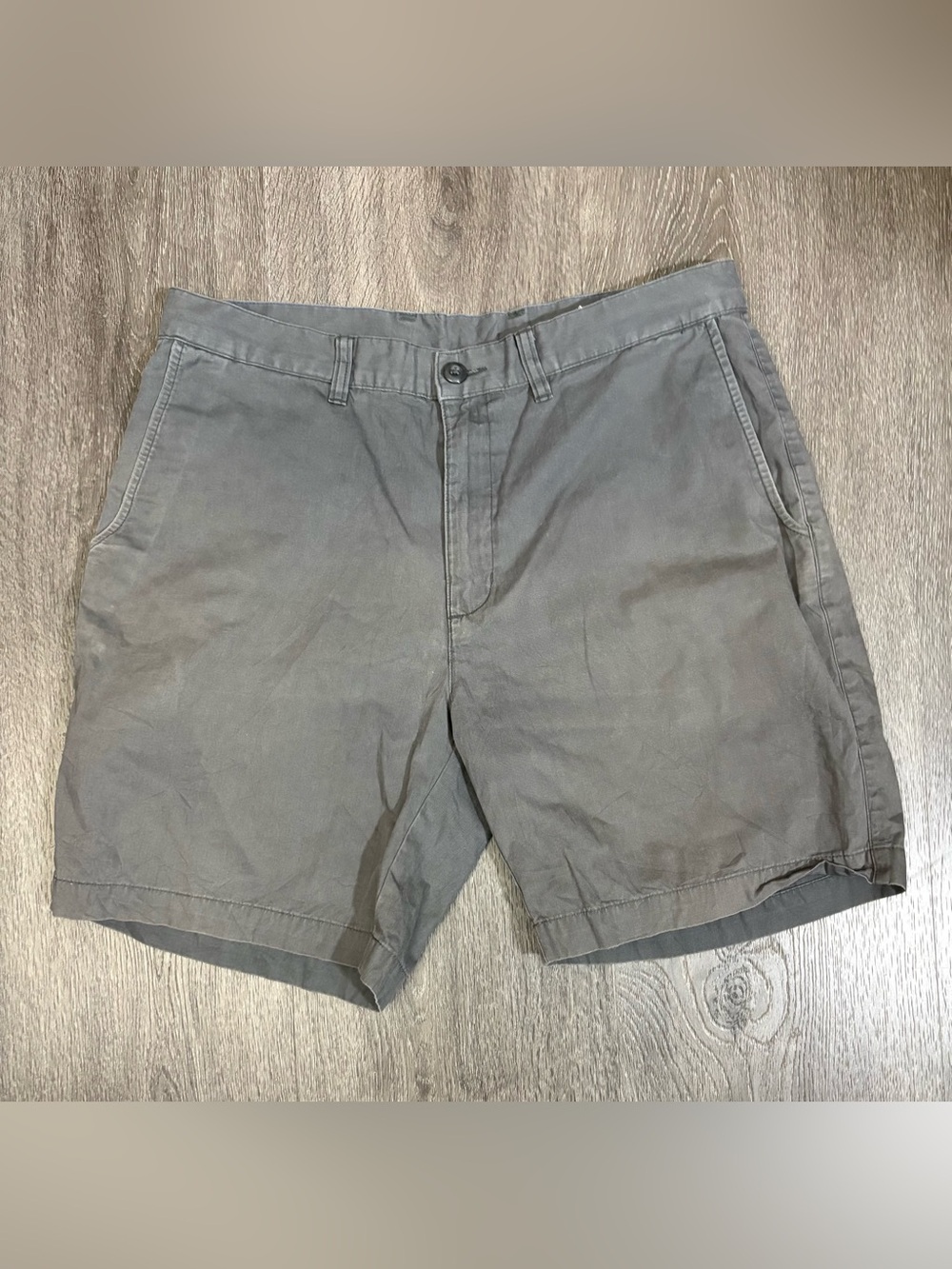 Patagonia All Wear Shorts Men’s 34 Forge Gray Organic Cotton Casual Outdoor